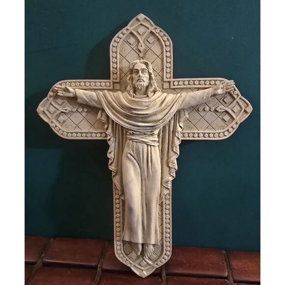 Vintage Tomaso Crosses of Distinction Wall Crucifix 7.5"x5.75" - Picture 1 of 5